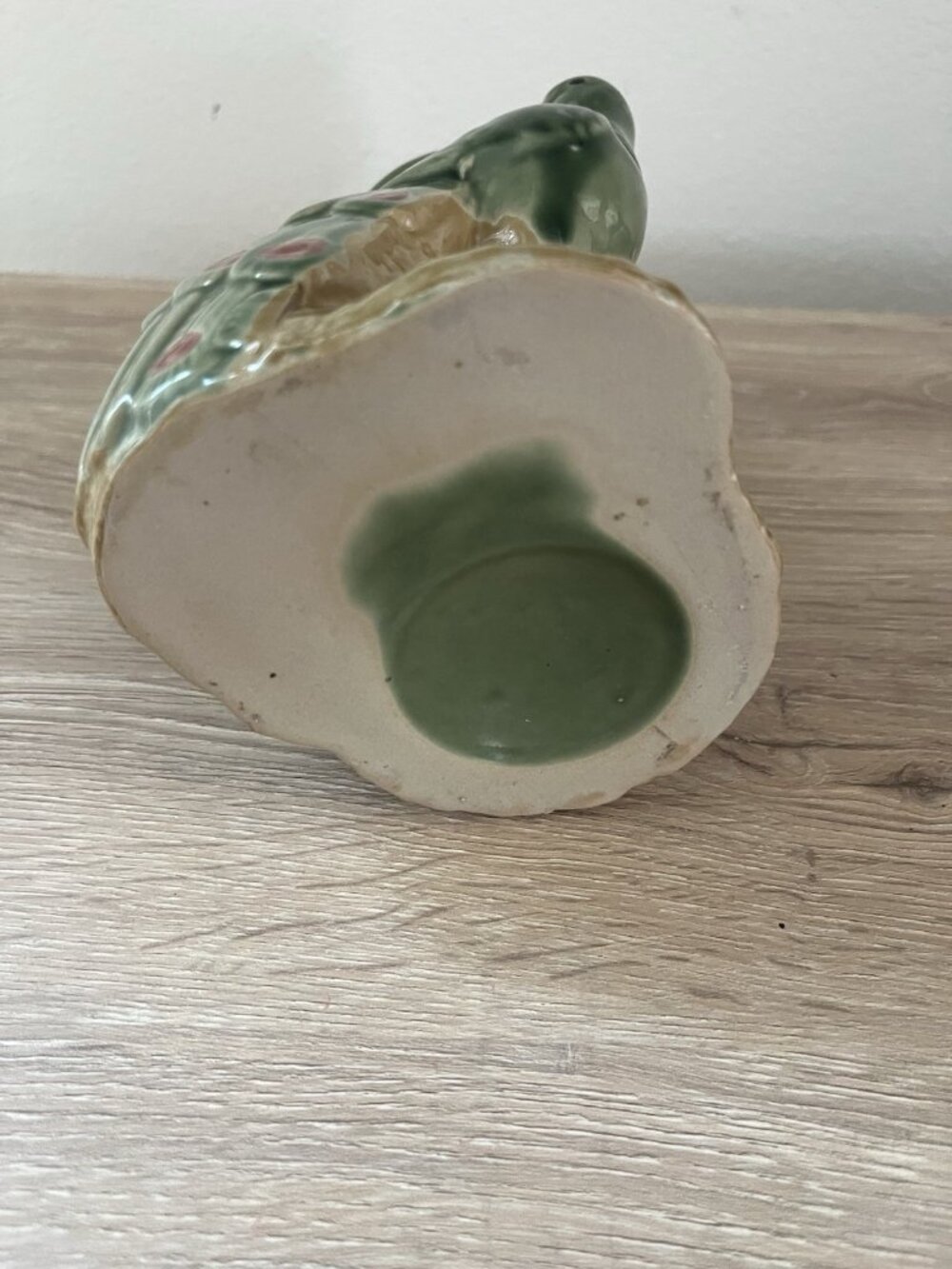 Vintage Tiki Mid Century Japanese Peacock Bamboo Planter Vase Ceramic 1950s  60s - Picture 4 of 13